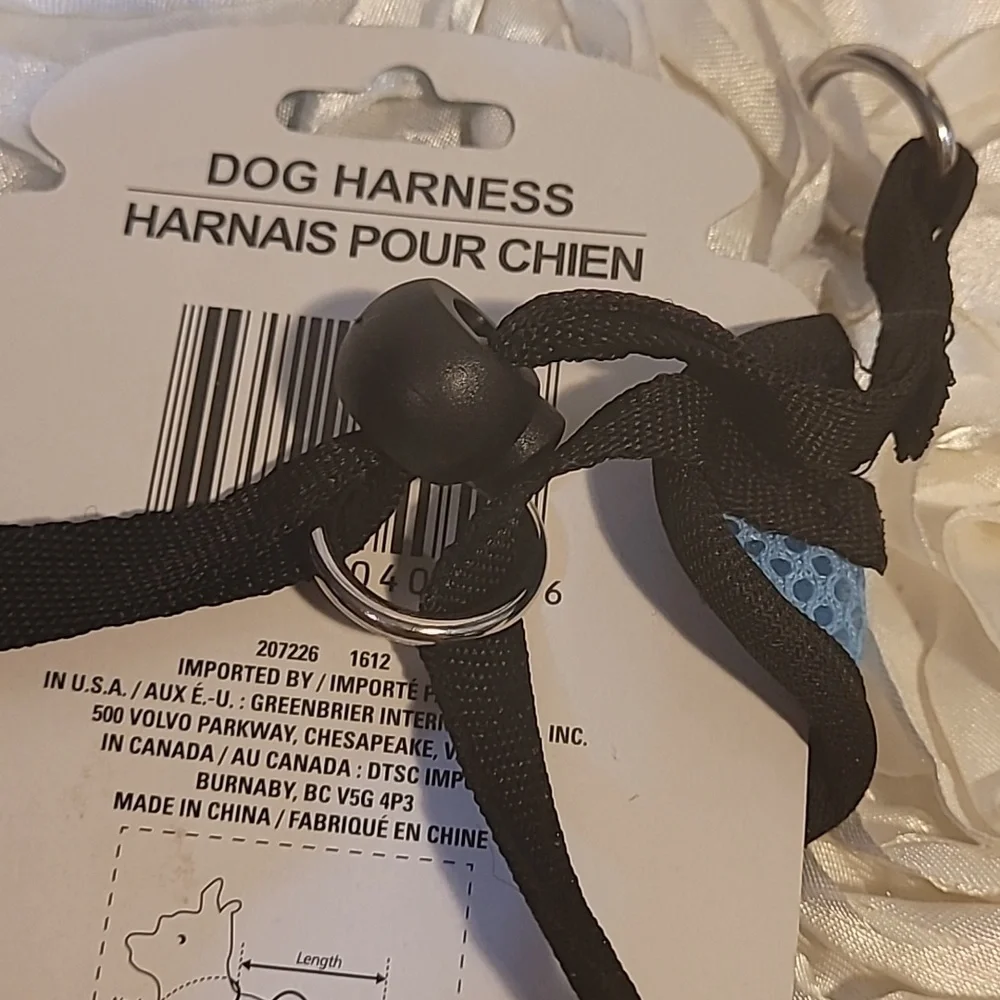 Dog Harness Blue Adjustable Harness - Small Dog